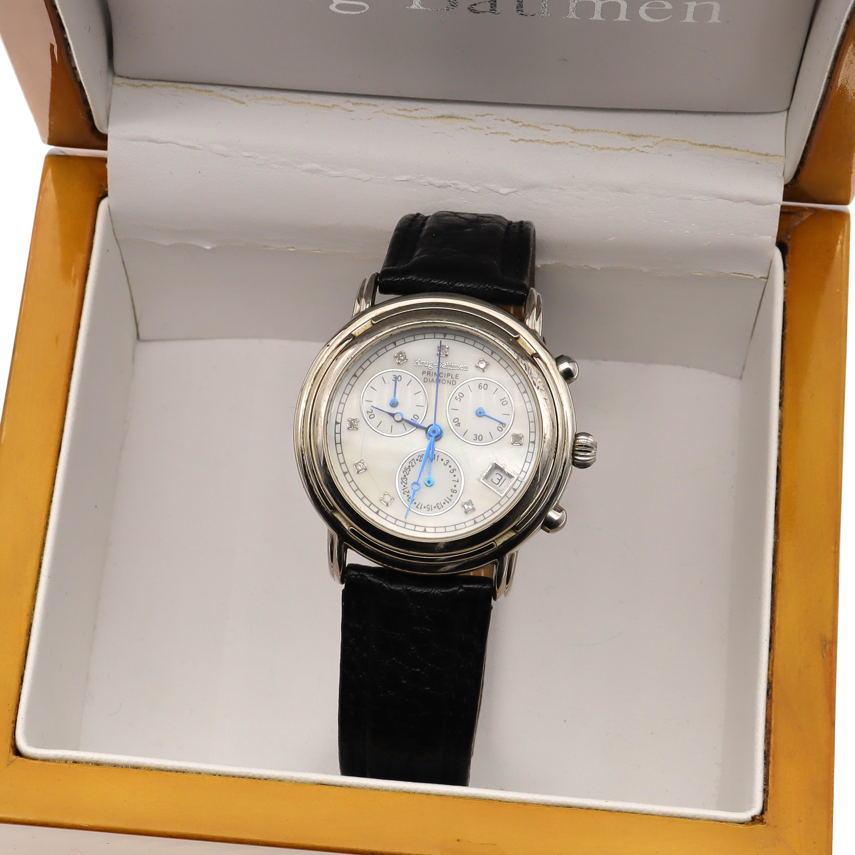 Krug-Baümen Diamond Watches Krug Baumen KBW-200-17 Weather Diamond Heren Horloge 55mm  main image 3