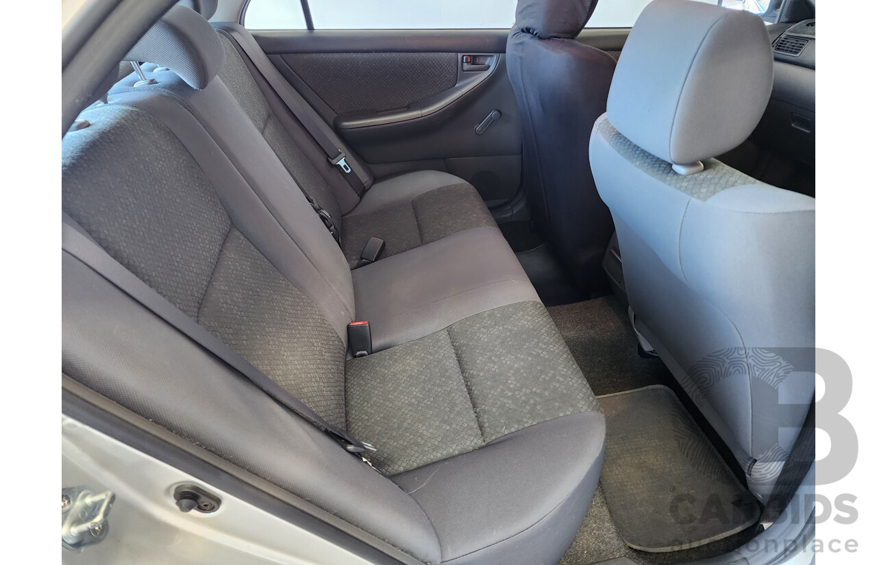 01/2006 Toyota Corolla ASCENT FWD ZZE122R 4D Sedan Silver 1.8L