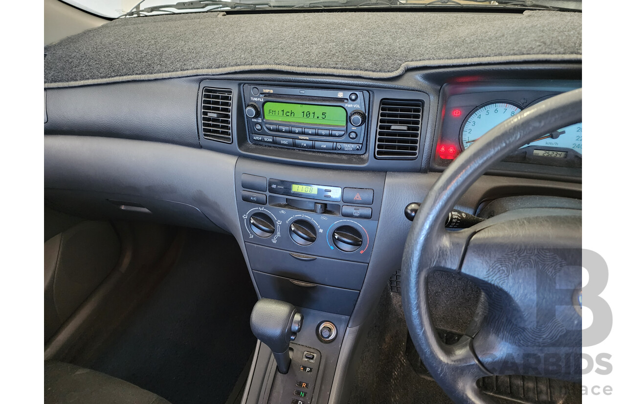 01/2006 Toyota Corolla ASCENT FWD ZZE122R 4D Sedan Silver 1.8L