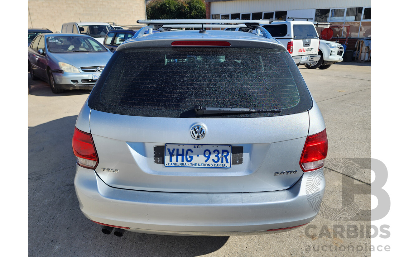 08/2010 Volkswagen Golf 103 TDI COMFORTLINE FWD 1K MY10 4D Wagon Silver 2.0L