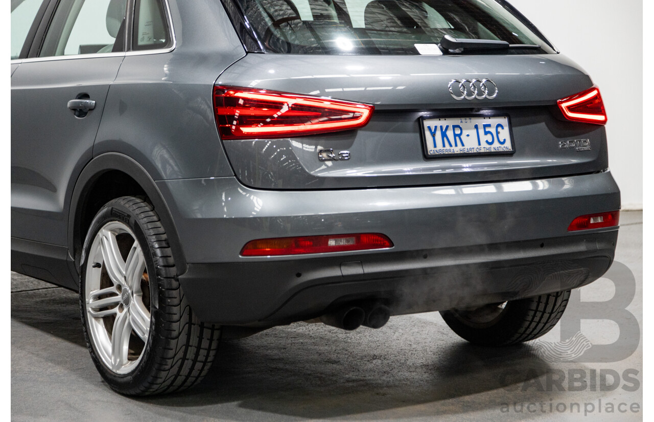 5/2012 Audi Q3 2.0 TDI Quattro (AWD) 8U 4d Wagon Monsoon Grey Metallic Turbo Diesel 2.0L