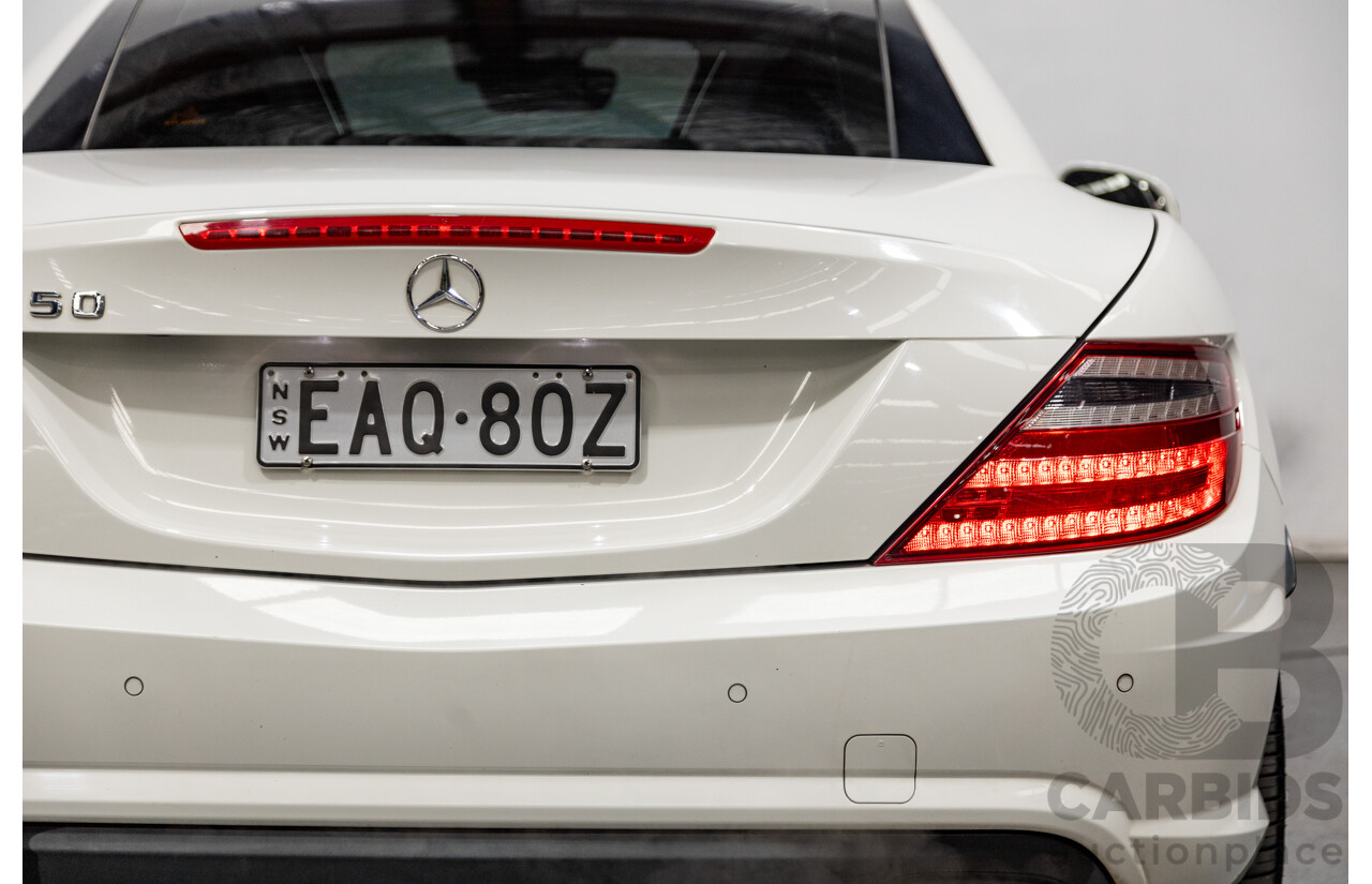 3/2013 Mercedes Benz SLK 250 AMG Package R172 MY13 2d Convertible Calcite White Turbo 1.8L