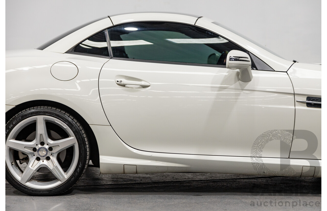 3/2013 Mercedes Benz SLK 250 AMG Package R172 MY13 2d Convertible Calcite White Turbo 1.8L