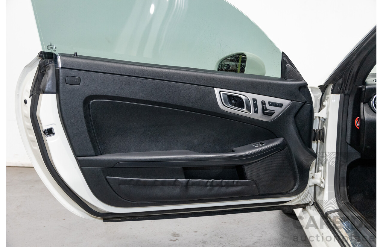 3/2013 Mercedes Benz SLK 250 AMG Package R172 MY13 2d Convertible Calcite White Turbo 1.8L