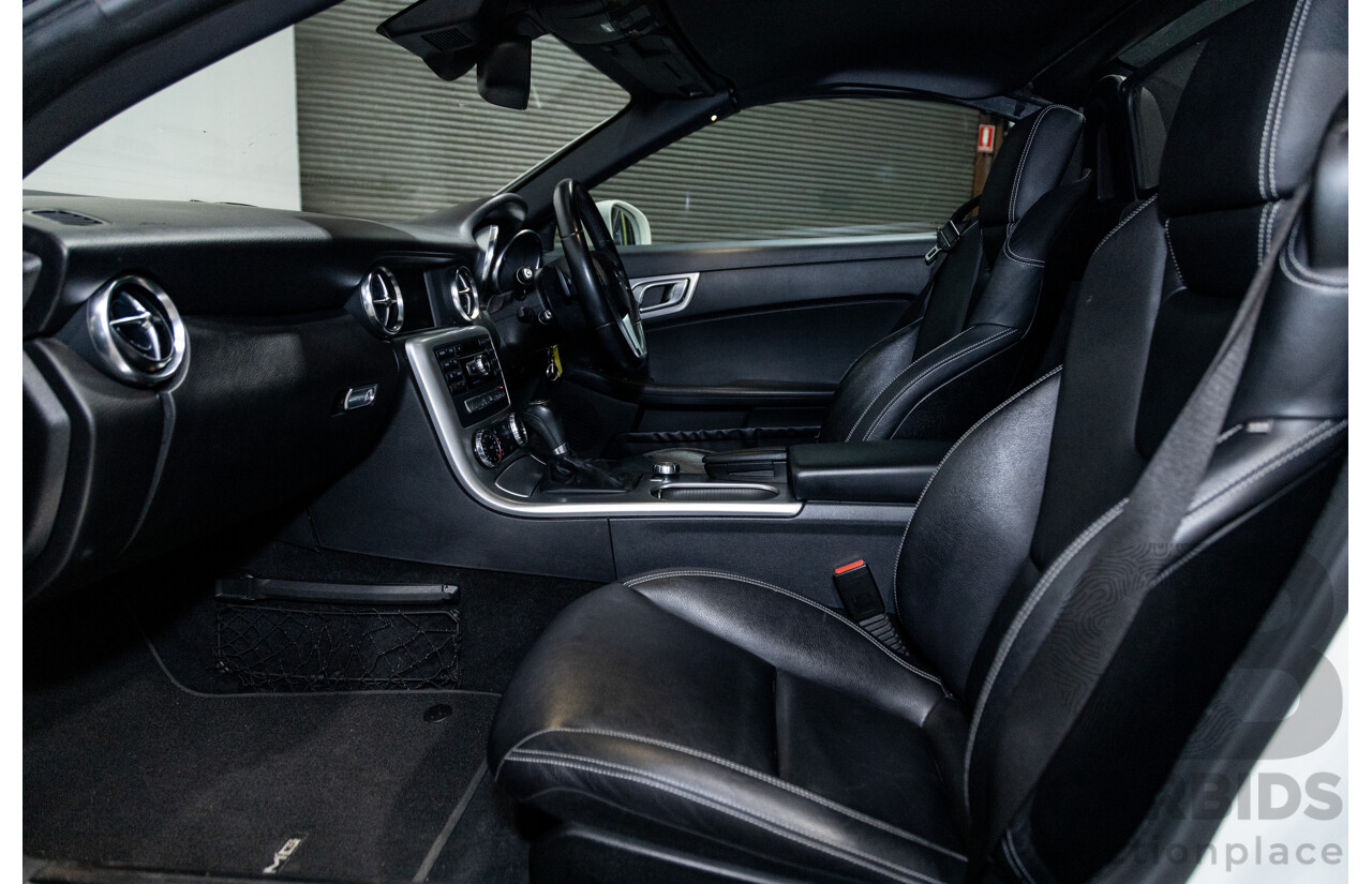 3/2013 Mercedes Benz SLK 250 AMG Package R172 MY13 2d Convertible Calcite White Turbo 1.8L