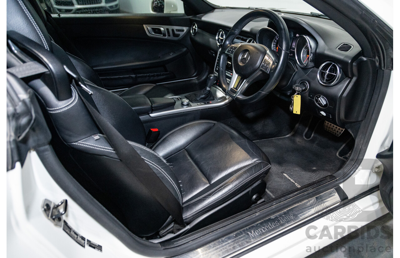 3/2013 Mercedes Benz SLK 250 AMG Package R172 MY13 2d Convertible Calcite White Turbo 1.8L