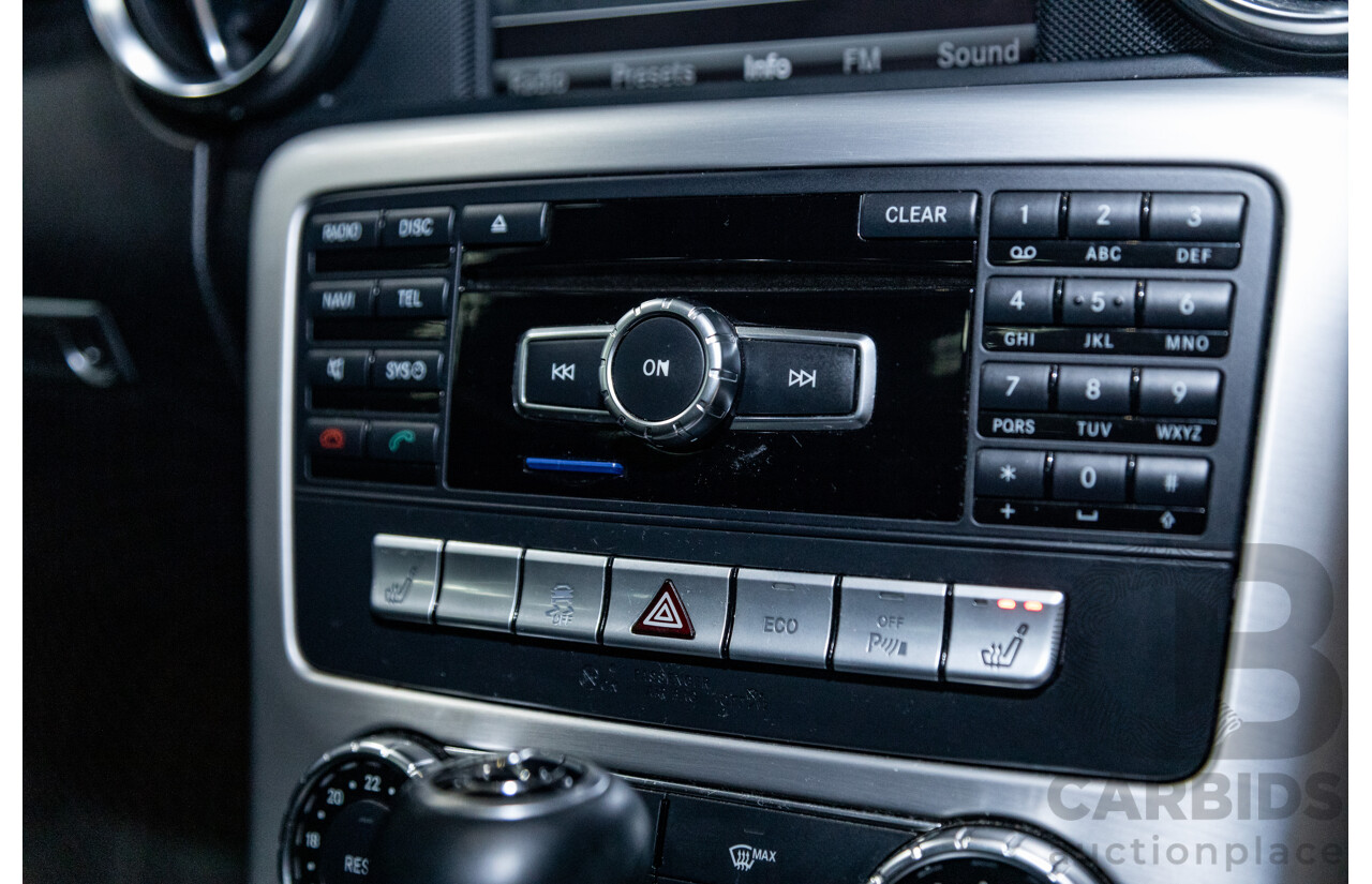 3/2013 Mercedes Benz SLK 250 AMG Package R172 MY13 2d Convertible Calcite White Turbo 1.8L