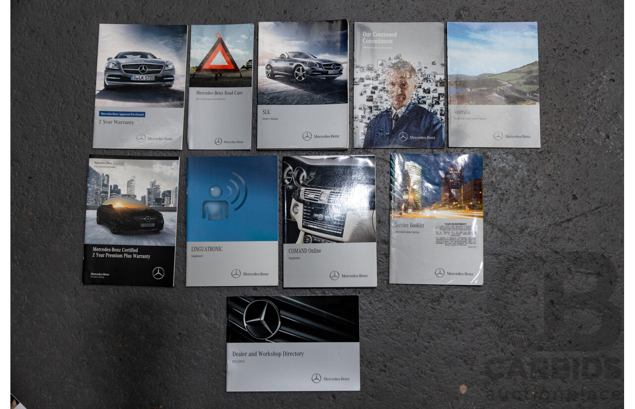 3/2013 Mercedes Benz SLK 250 AMG Package R172 MY13 2d Convertible Calcite White Turbo 1.8L