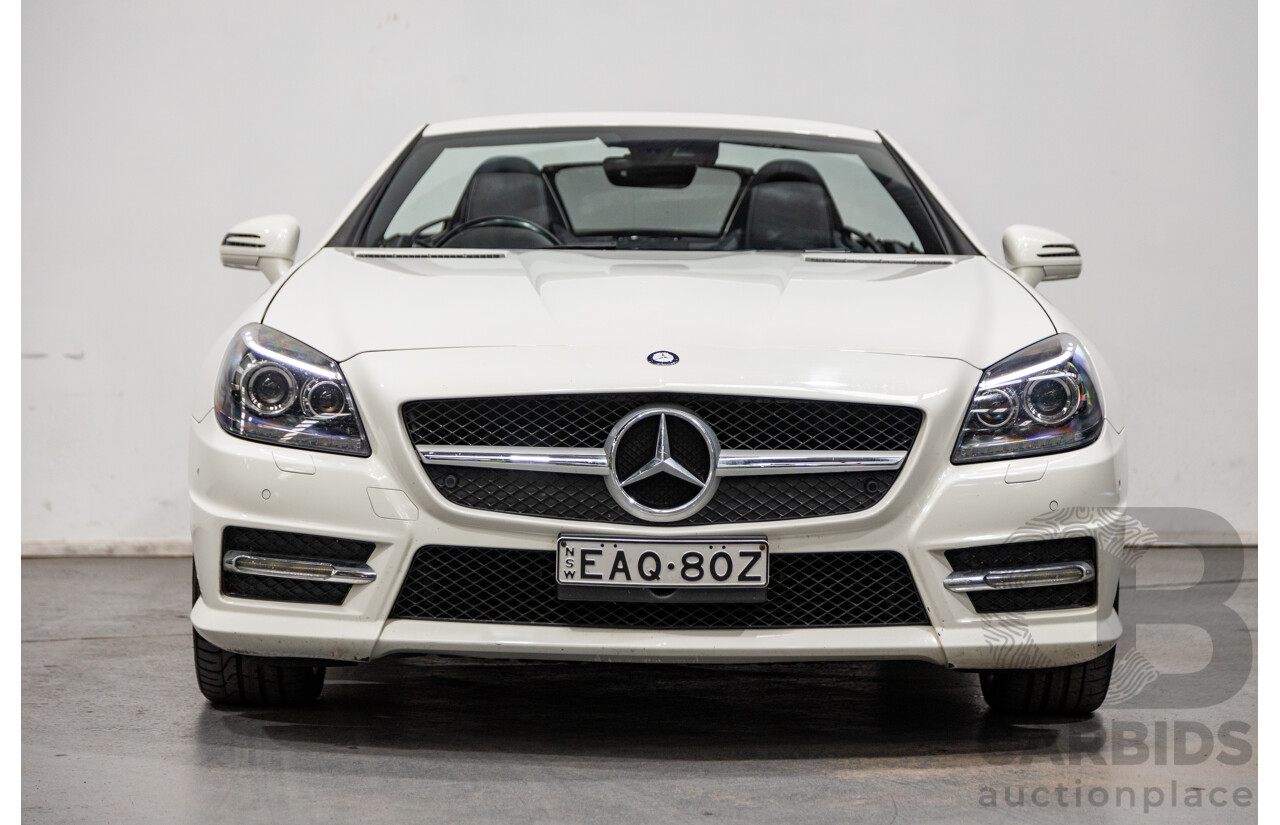 3/2013 Mercedes Benz SLK 250 AMG Package R172 MY13 2d Convertible Calcite White Turbo 1.8L