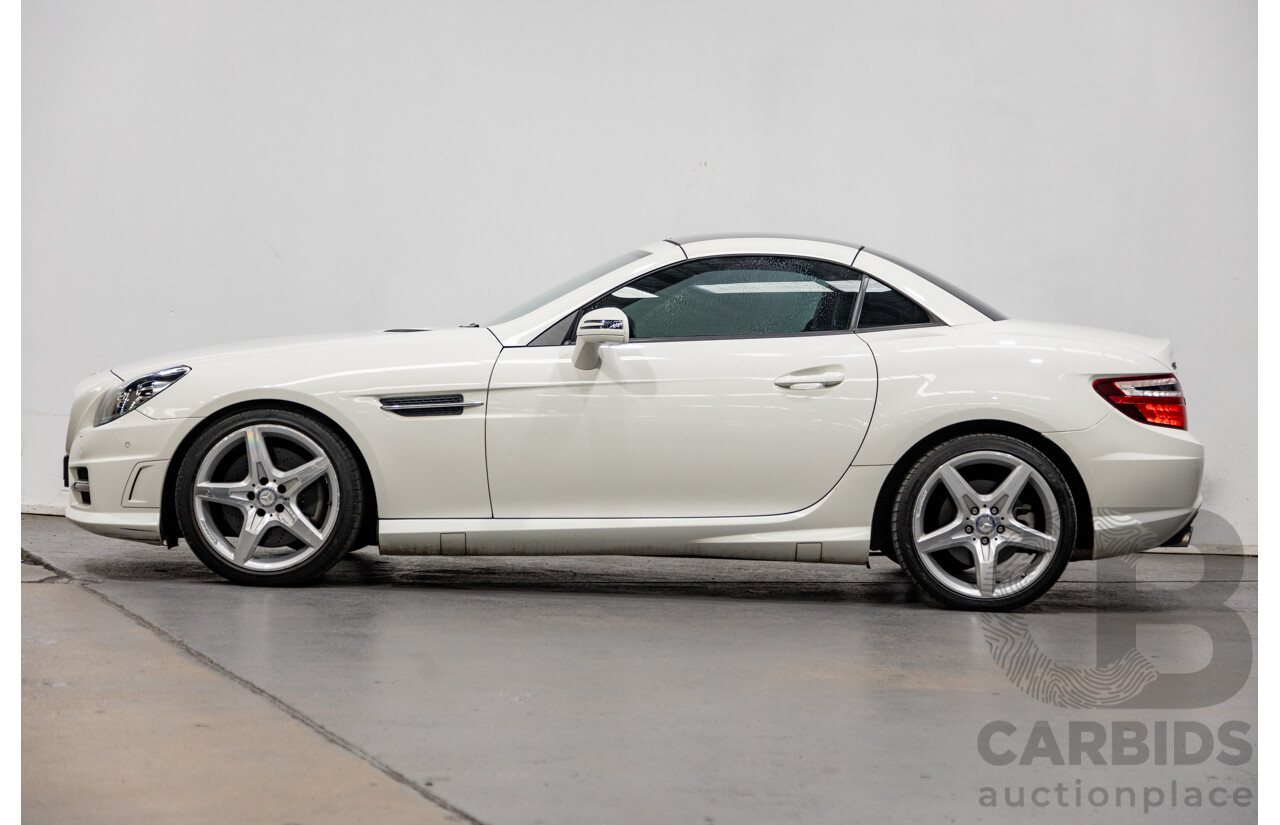 3/2013 Mercedes Benz SLK 250 AMG Package R172 MY13 2d Convertible Calcite White Turbo 1.8L