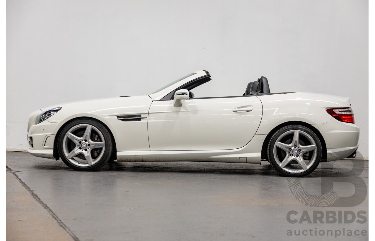 3/2013 Mercedes Benz SLK 250 AMG Package R172 MY13 2d Convertible Calcite White Turbo 1.8L
