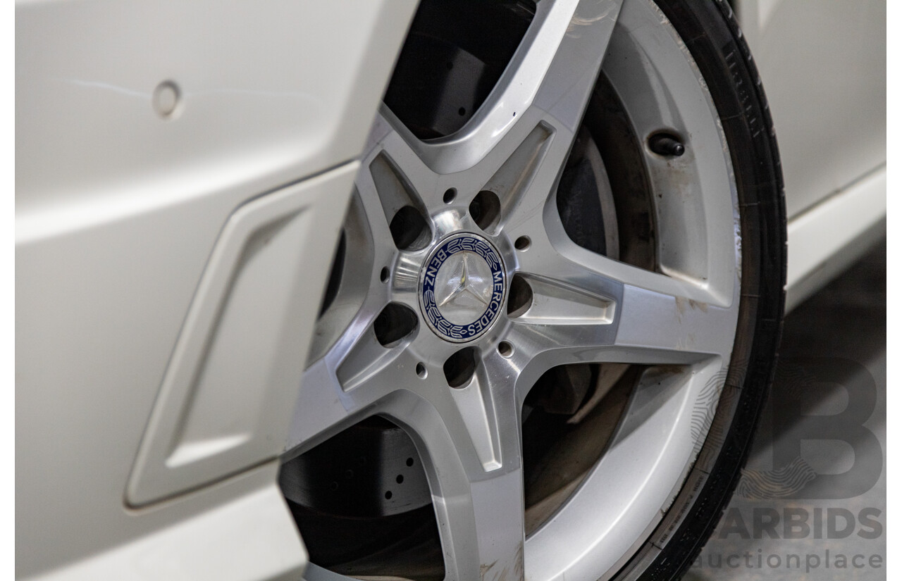 3/2013 Mercedes Benz SLK 250 AMG Package R172 MY13 2d Convertible Calcite White Turbo 1.8L