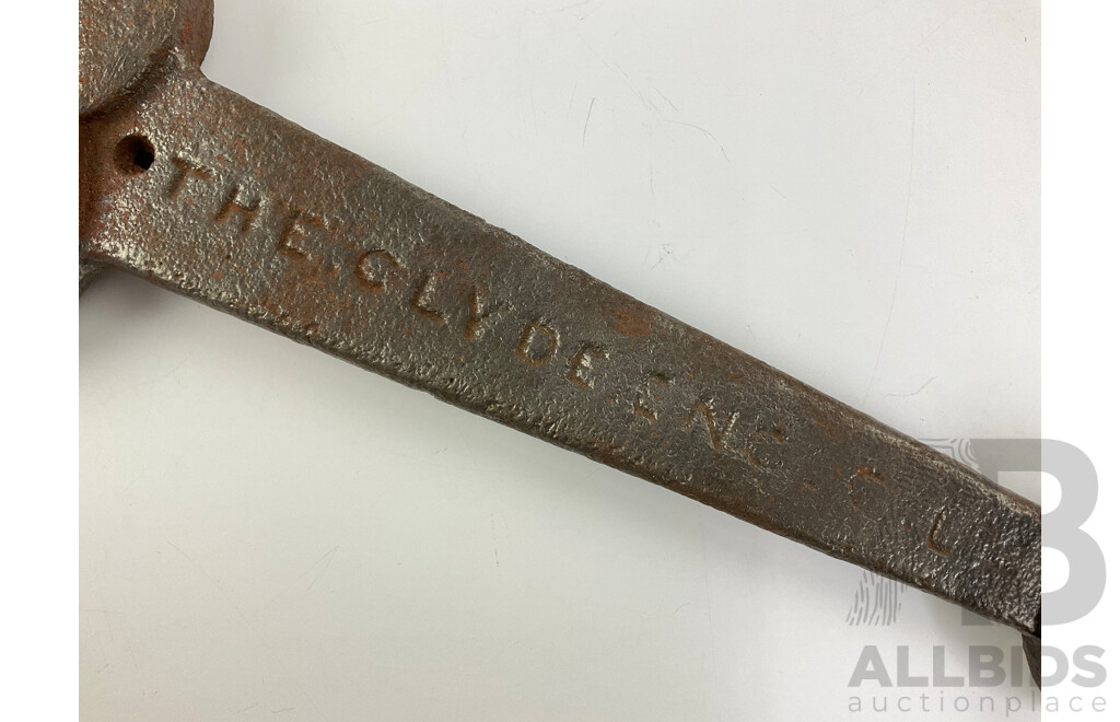 The Clyde Engineering Co Cast Iron Work Shop Spanner