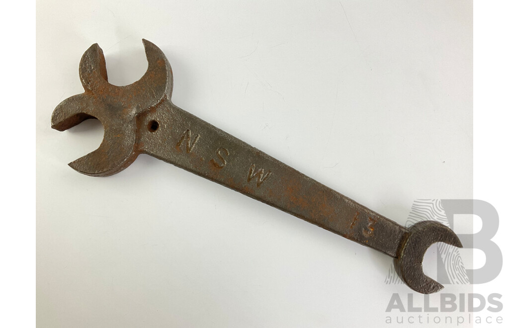 The Clyde Engineering Co Cast Iron Work Shop Spanner