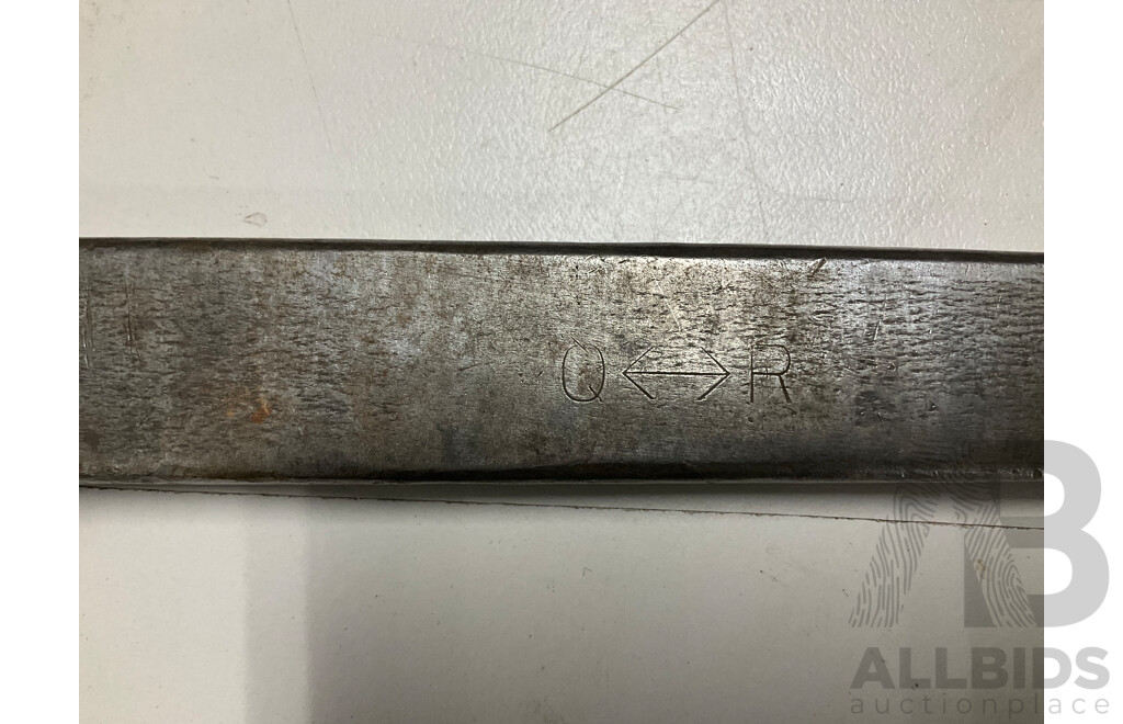 Large Vintage New South Wales Railways T Handle Wrench, QR Spanner and NSWTD Spanners GN 54 and GN 69