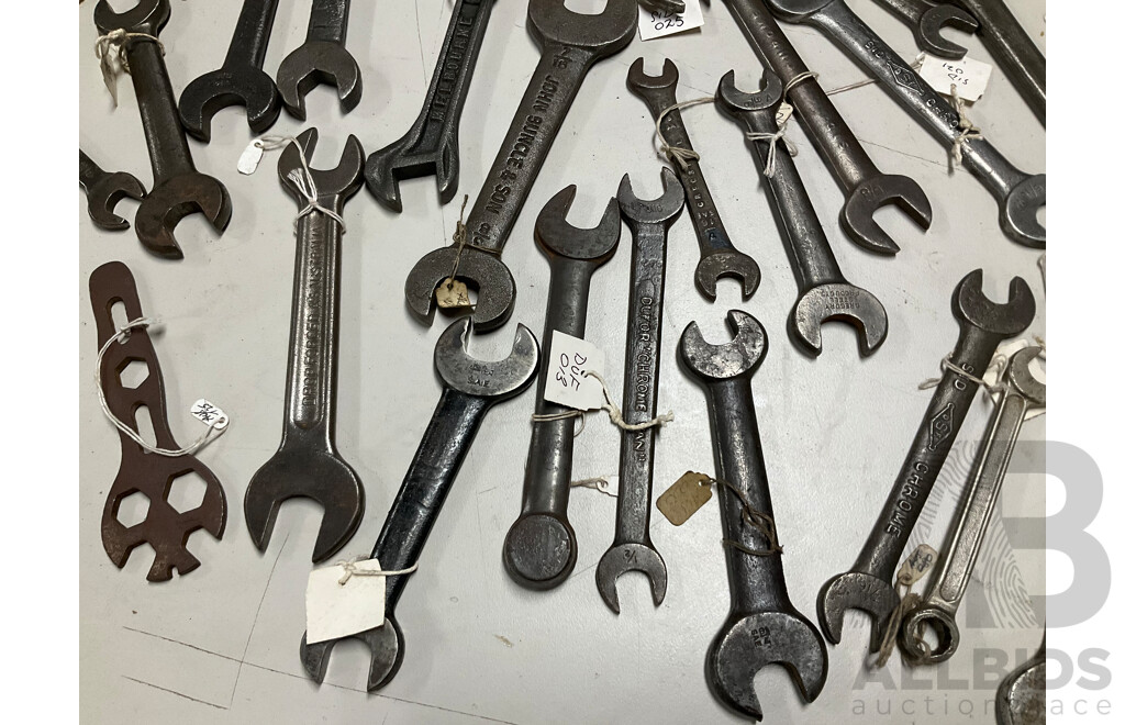 Collection of Australian Spanners Including Mintern, John Buncle & Son, Fairfax, Sidchrome and More