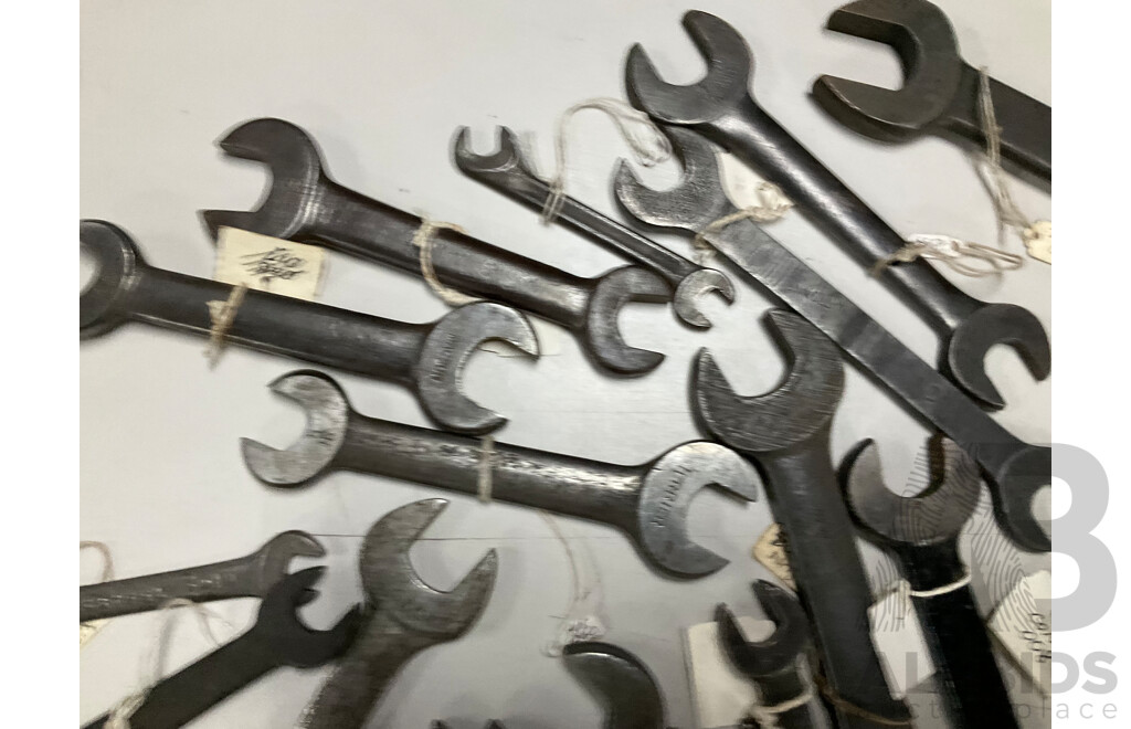 Collection of Vintage Spanners Including Caford Castors Zircalloy, Fairbanks Morse & Co and More