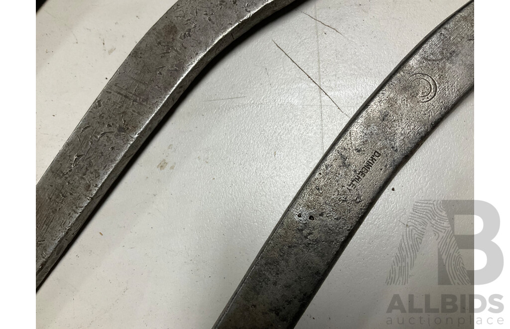 Seven Vintage Crank Arm Adjustable Spanners Including Carrinton '''The Puffin''