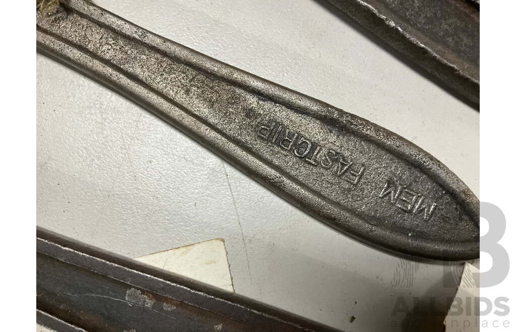 Vintage Fast Grip Spanners with Raglan Tool & Co Eng Sydney Handcuff Wrench