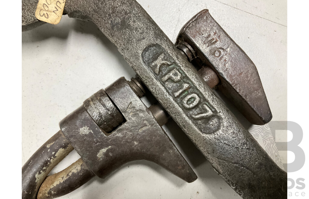 Vintage Sunshine Multi Spanner and and H.V McKay Twist Grip Adjustable Spanner