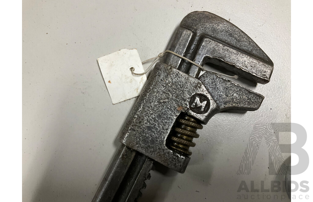 Collection of Mostly Australian Vintage Spanners Including Dufor, Zircalloy, Connoly, Raglan Tool & Co Eng Sydney Handcuff Wrench