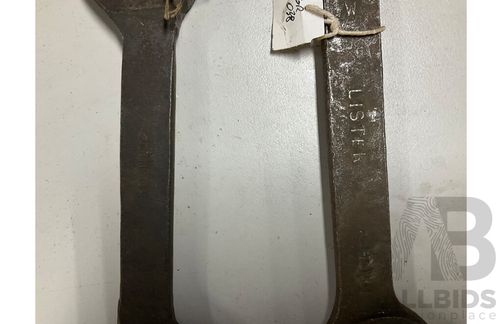 Collection of Vintage Spanners Including New South Wales Government Railway Lister, H.V.K