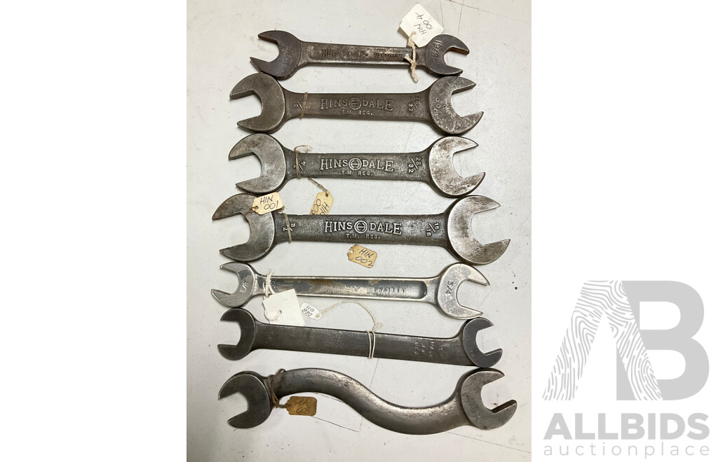 Vintage Hinsdale and Bonney Spanners, Made in USA