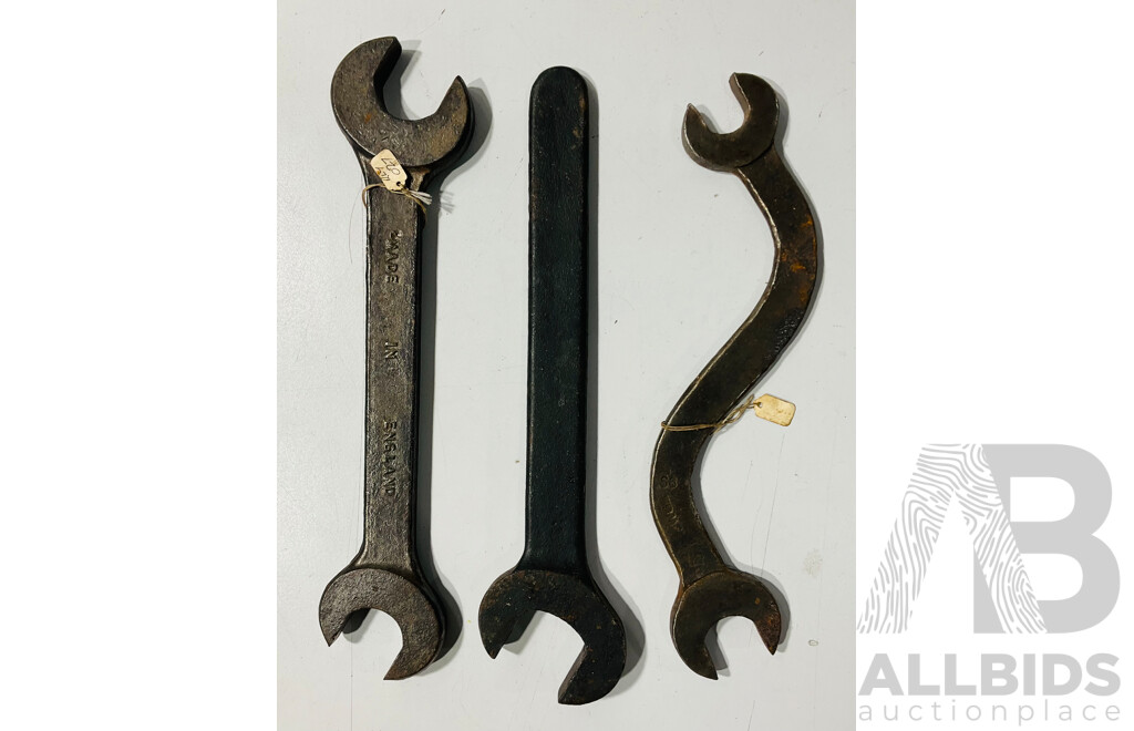 Vintage Spanners Including Transport Department, Lister and NSWGB
