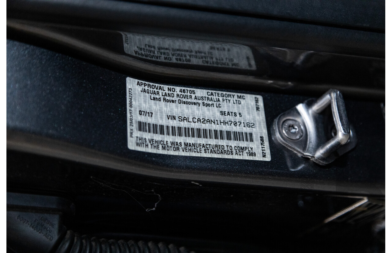 7/2017 Land Rover Discovery Sport TD4 HSE (AWD) L550 MY18 4d Wagon Corris Grey Metallic Turbo Diesel 2.0L