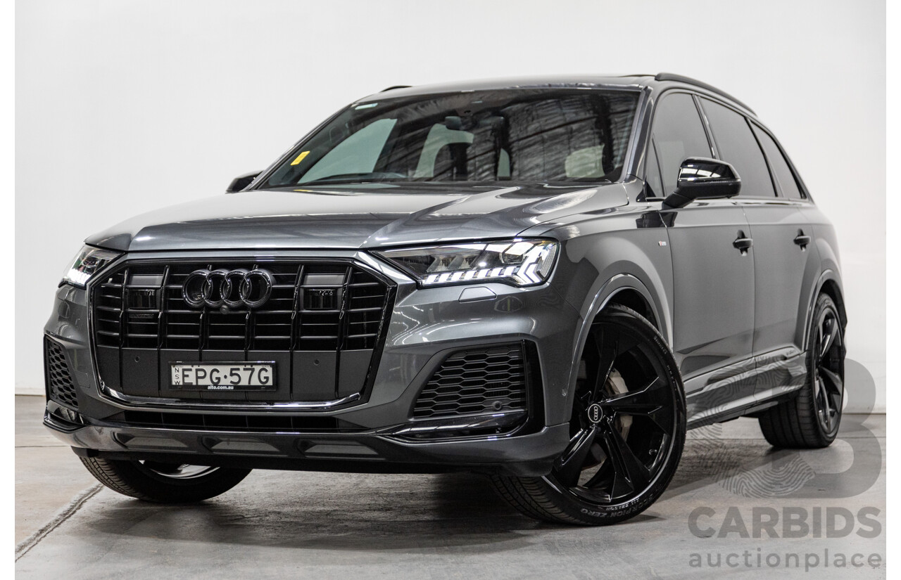 08/2021 Audi Q7 50 TDI S-Line Quattro (AWD) 4M MY21 4d Wagon Daytona Grey Pearl Turbo Diesel V6 3.0L - 48V Mild Hybrid