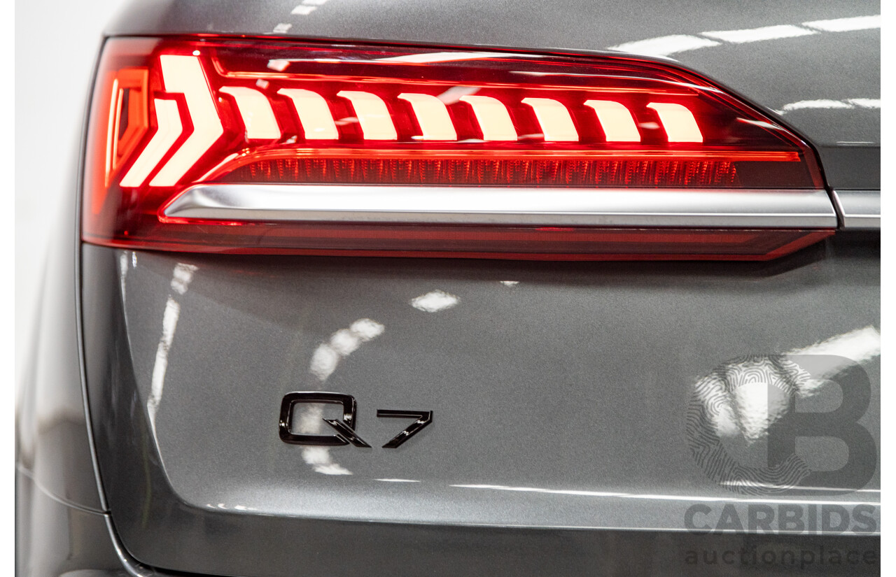 08/2021 Audi Q7 50 TDI S-Line Quattro (AWD) 4M MY21 4d Wagon Daytona Grey Pearl Turbo Diesel V6 3.0L - 48V Mild Hybrid