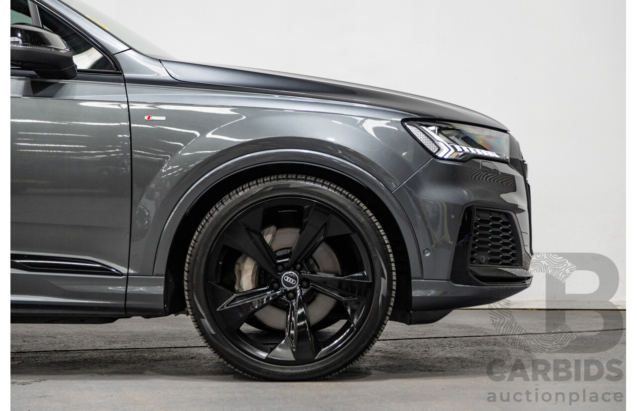 08/2021 Audi Q7 50 TDI S-Line Quattro (AWD) 4M MY21 4d Wagon Daytona Grey Pearl Turbo Diesel V6 3.0L - 48V Mild Hybrid