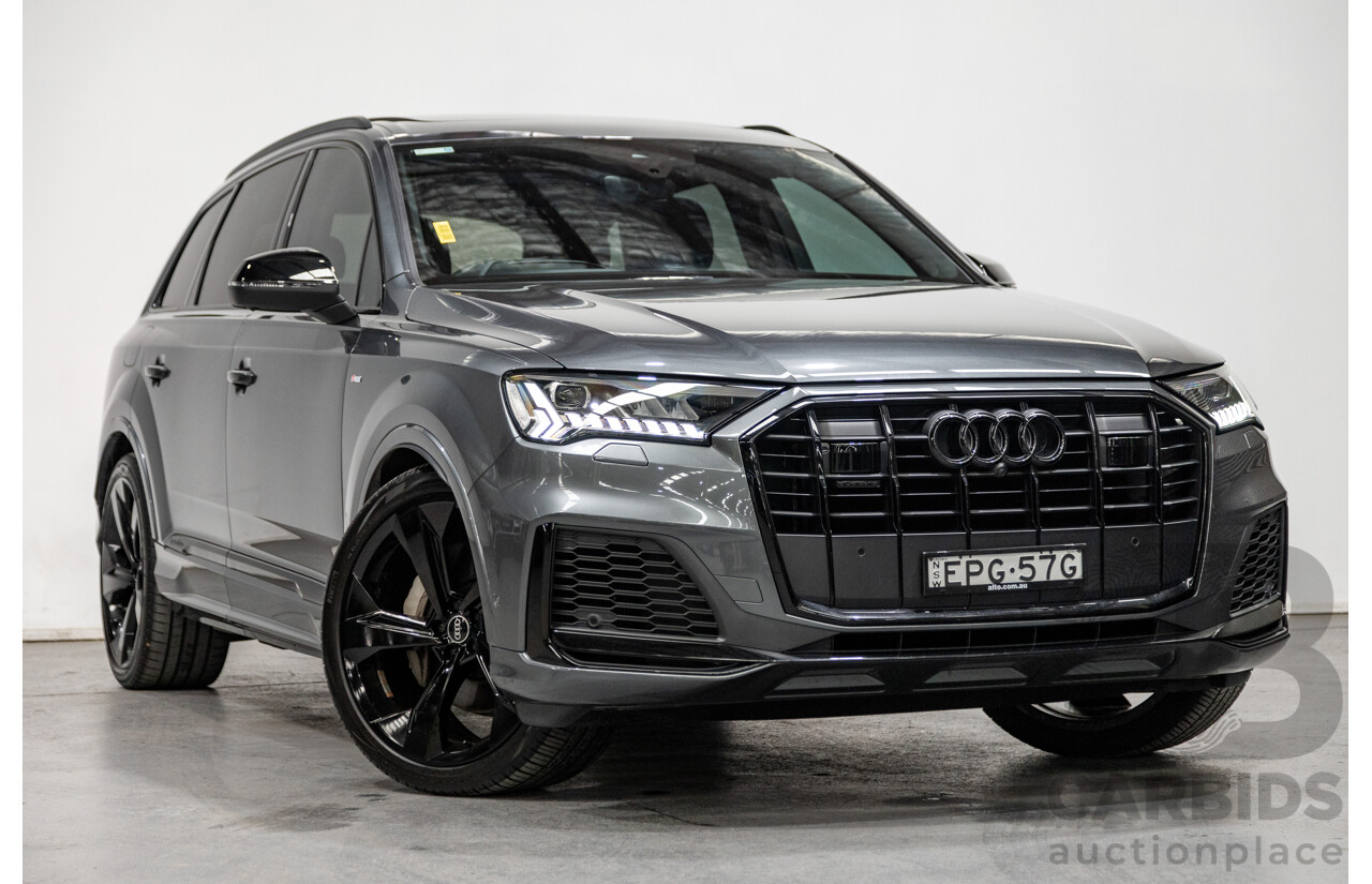 08/2021 Audi Q7 50 TDI S-Line Quattro (AWD) 4M MY21 4d Wagon Daytona Grey Pearl Turbo Diesel V6 3.0L - 48V Mild Hybrid