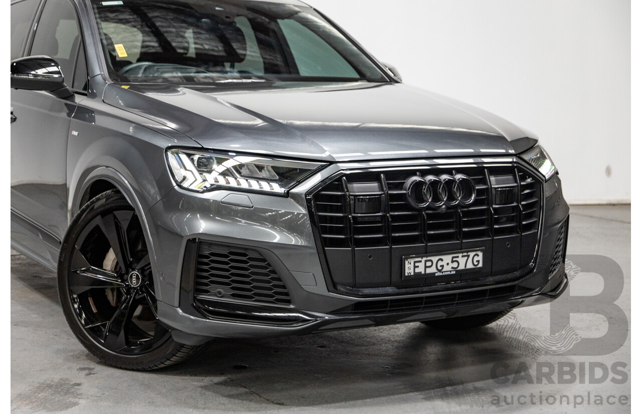 08/2021 Audi Q7 50 TDI S-Line Quattro (AWD) 4M MY21 4d Wagon Daytona Grey Pearl Turbo Diesel V6 3.0L - 48V Mild Hybrid