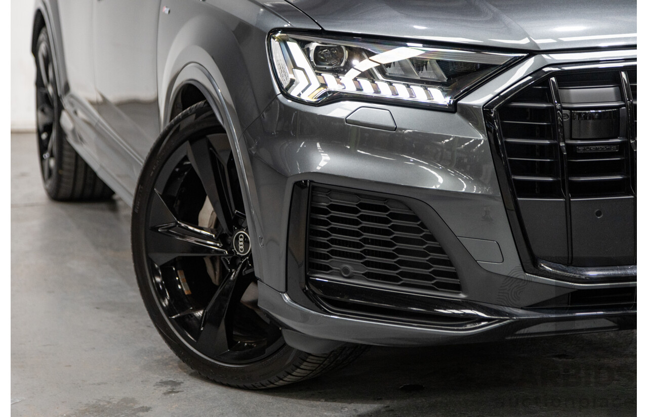 08/2021 Audi Q7 50 TDI S-Line Quattro (AWD) 4M MY21 4d Wagon Daytona Grey Pearl Turbo Diesel V6 3.0L - 48V Mild Hybrid