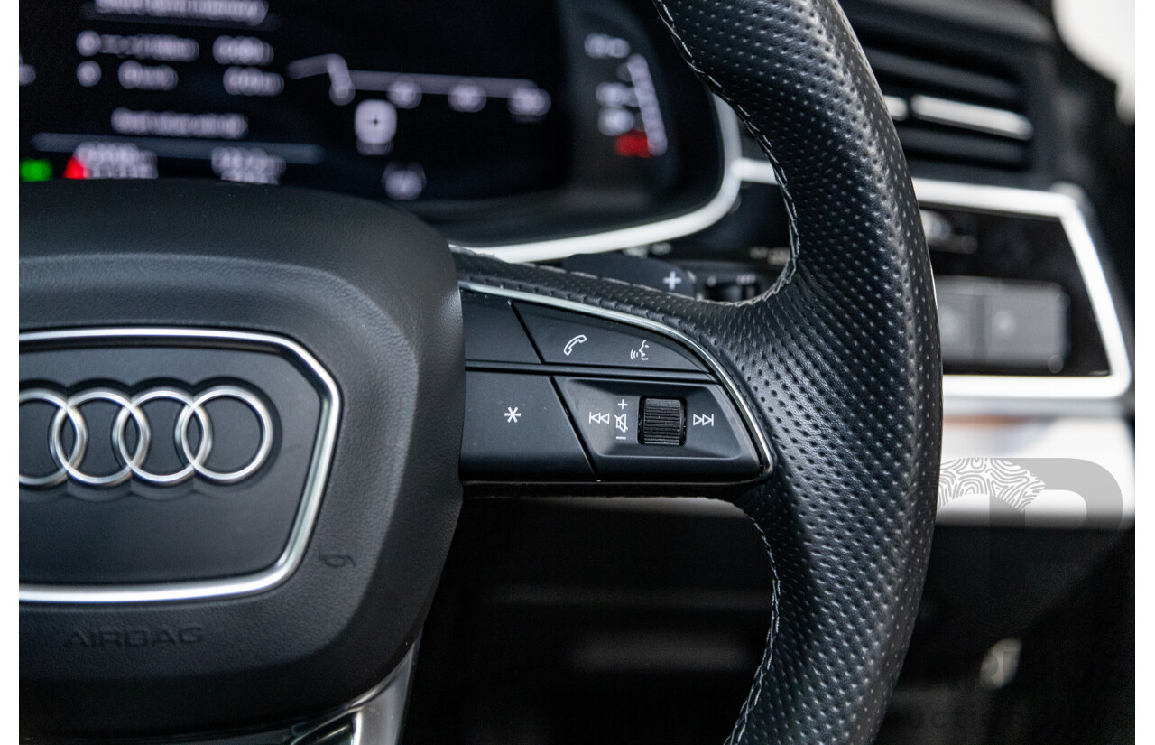 08/2021 Audi Q7 50 TDI S-Line Quattro (AWD) 4M MY21 4d Wagon Daytona Grey Pearl Turbo Diesel V6 3.0L - 48V Mild Hybrid