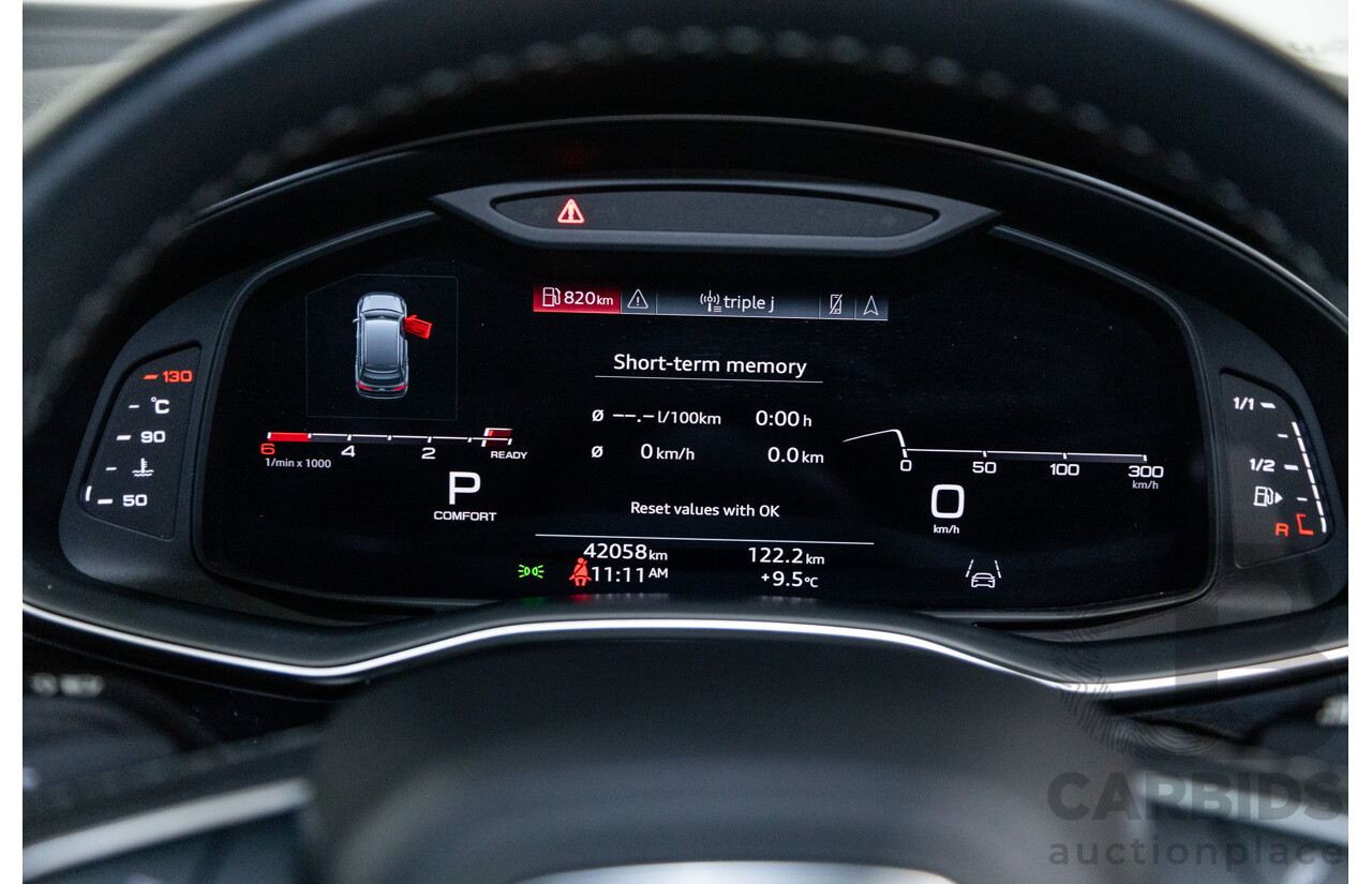 08/2021 Audi Q7 50 TDI S-Line Quattro (AWD) 4M MY21 4d Wagon Daytona Grey Pearl Turbo Diesel V6 3.0L - 48V Mild Hybrid