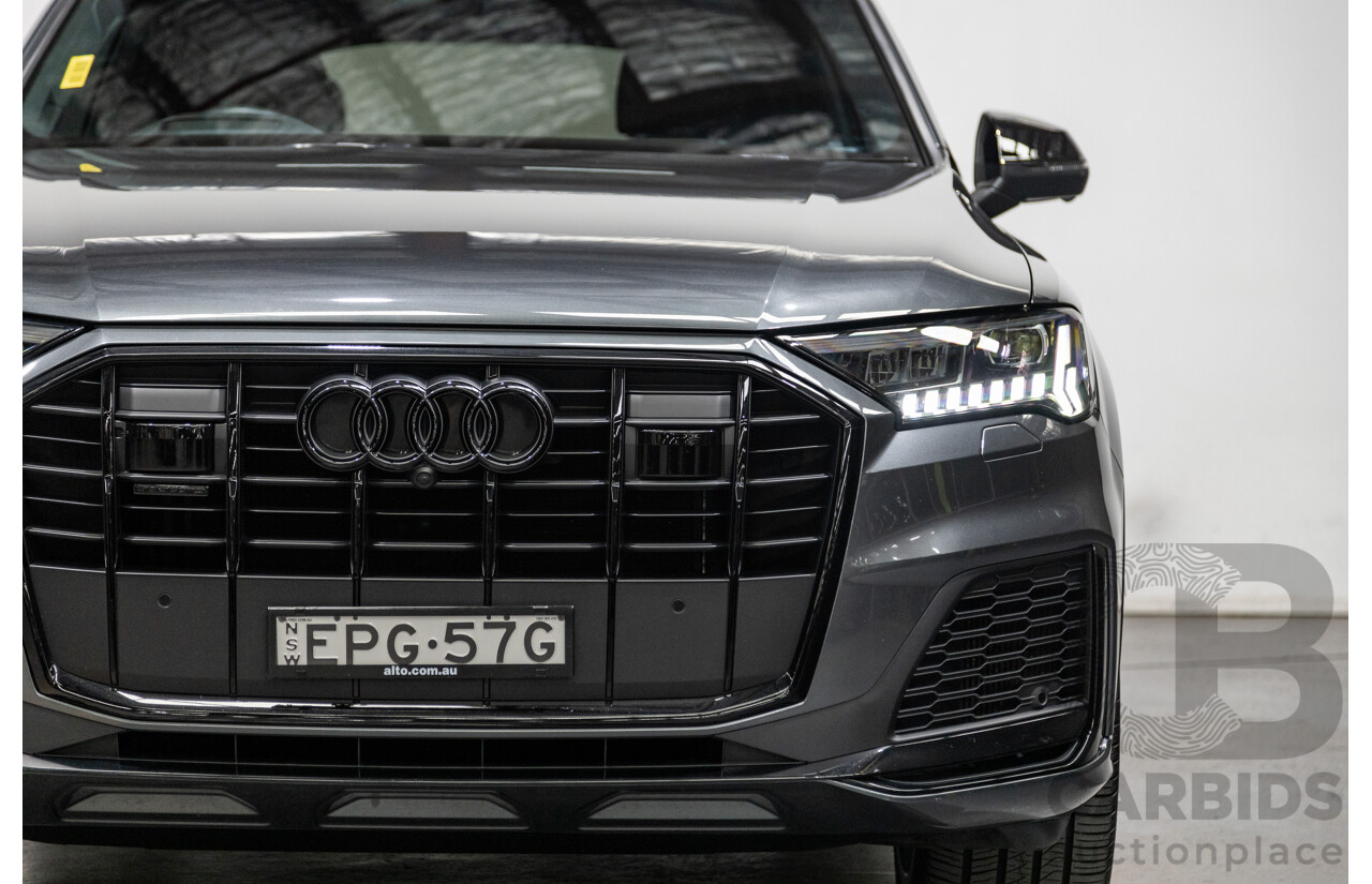 08/2021 Audi Q7 50 TDI S-Line Quattro (AWD) 4M MY21 4d Wagon Daytona Grey Pearl Turbo Diesel V6 3.0L - 48V Mild Hybrid