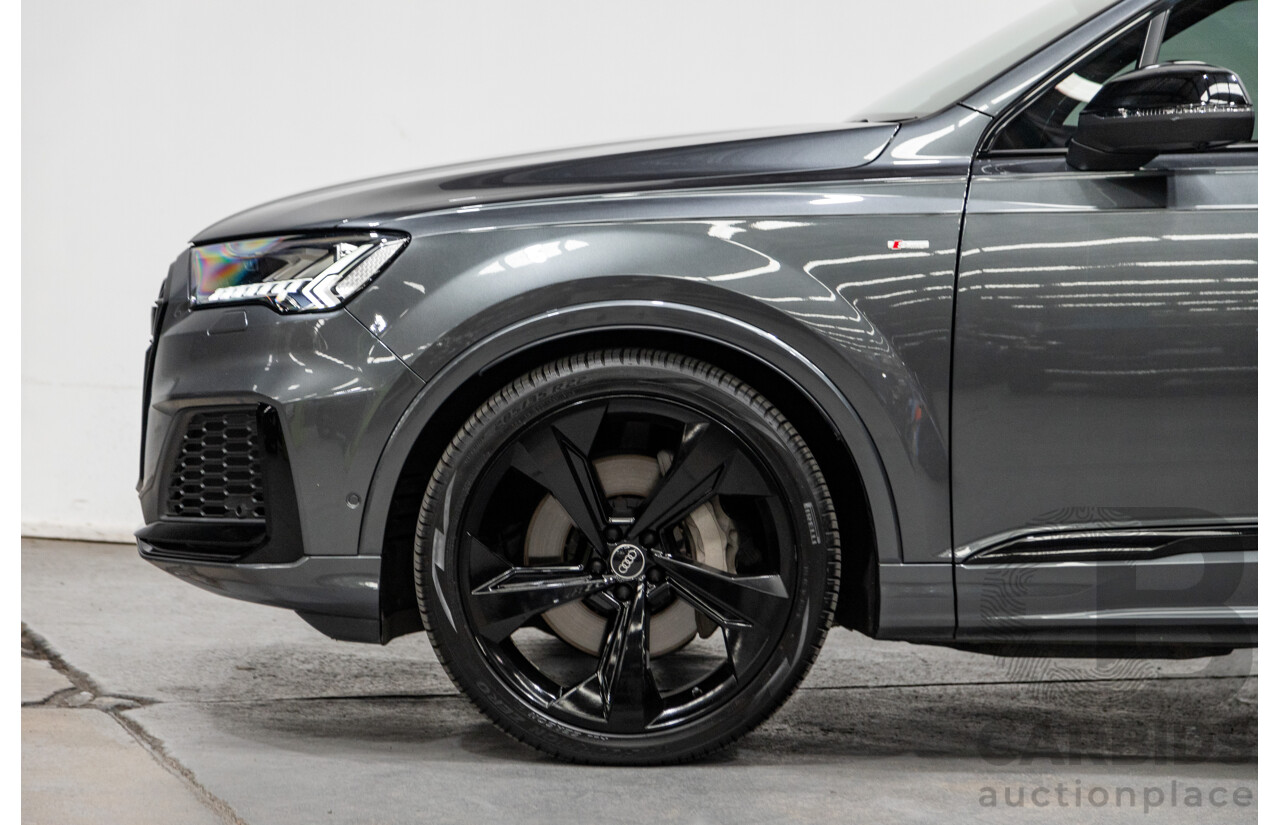 08/2021 Audi Q7 50 TDI S-Line Quattro (AWD) 4M MY21 4d Wagon Daytona Grey Pearl Turbo Diesel V6 3.0L - 48V Mild Hybrid