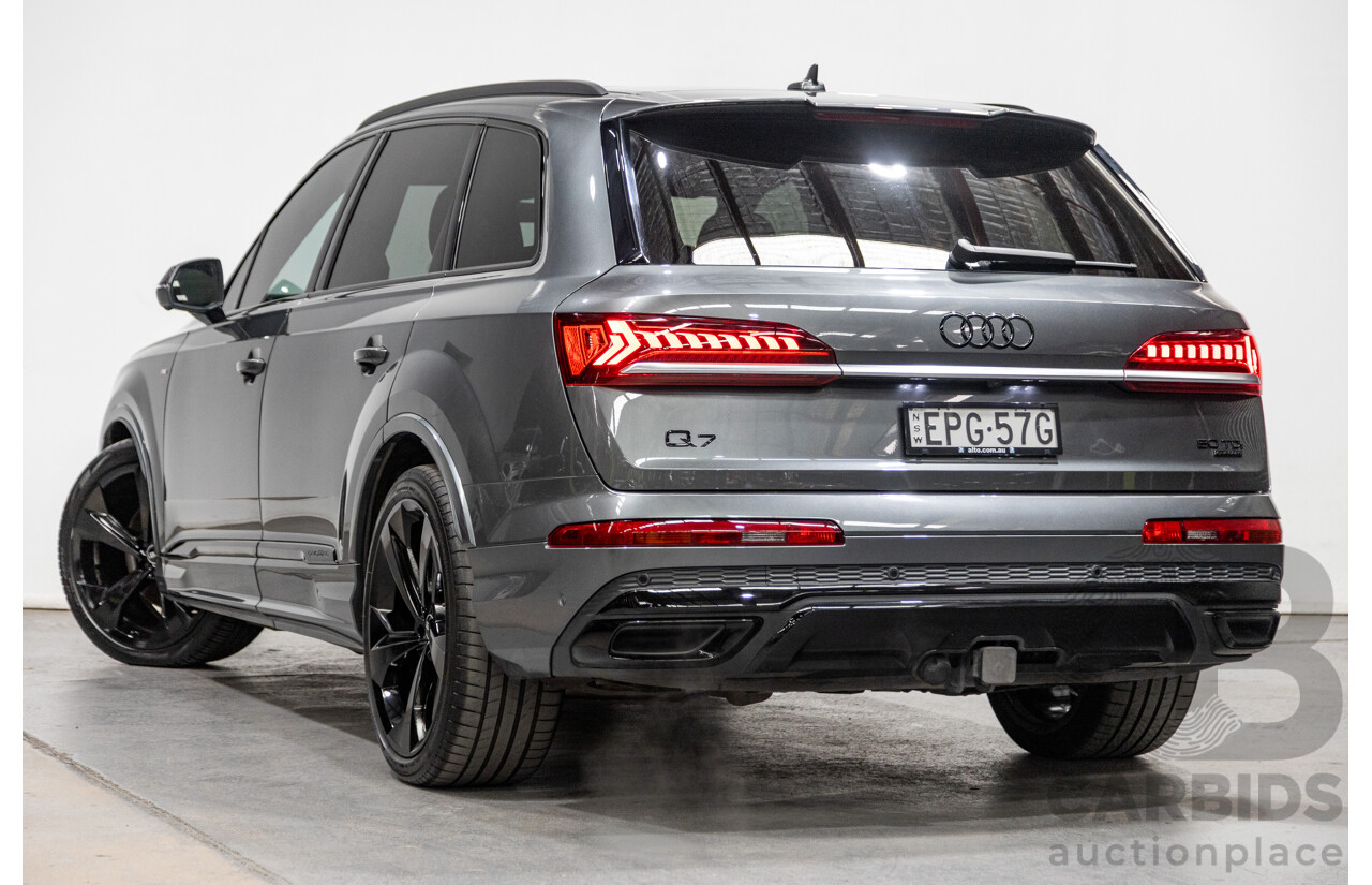 08/2021 Audi Q7 50 TDI S-Line Quattro (AWD) 4M MY21 4d Wagon Daytona Grey Pearl Turbo Diesel V6 3.0L - 48V Mild Hybrid