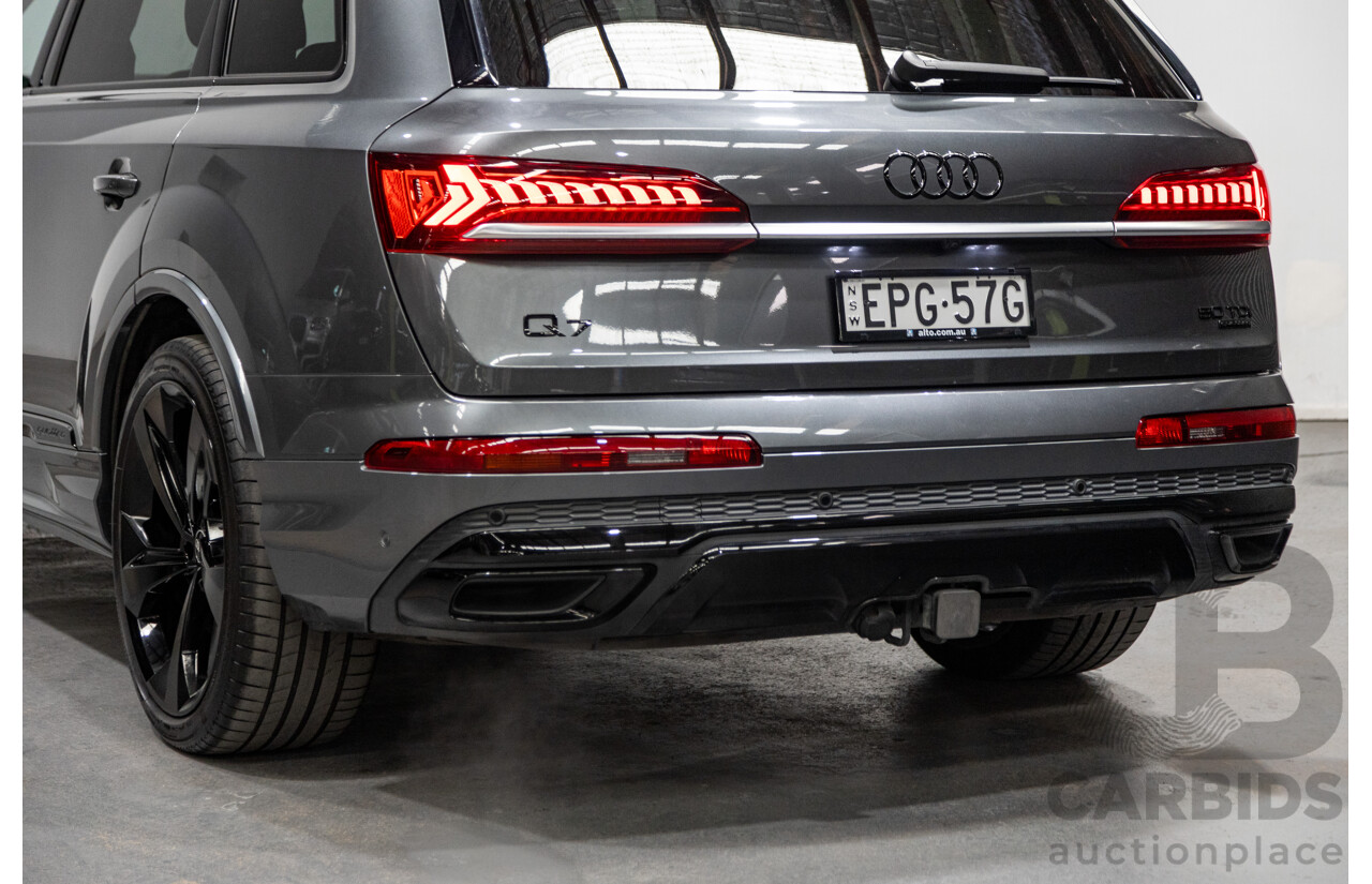 08/2021 Audi Q7 50 TDI S-Line Quattro (AWD) 4M MY21 4d Wagon Daytona Grey Pearl Turbo Diesel V6 3.0L - 48V Mild Hybrid
