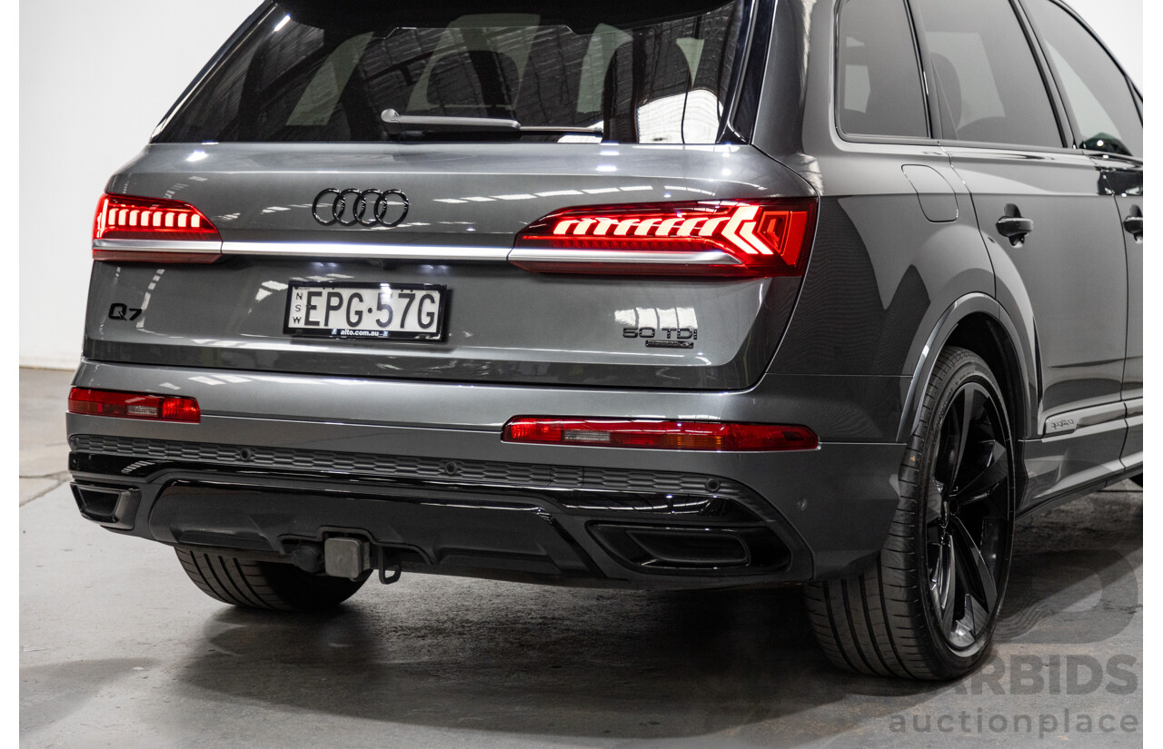 08/2021 Audi Q7 50 TDI S-Line Quattro (AWD) 4M MY21 4d Wagon Daytona Grey Pearl Turbo Diesel V6 3.0L - 48V Mild Hybrid