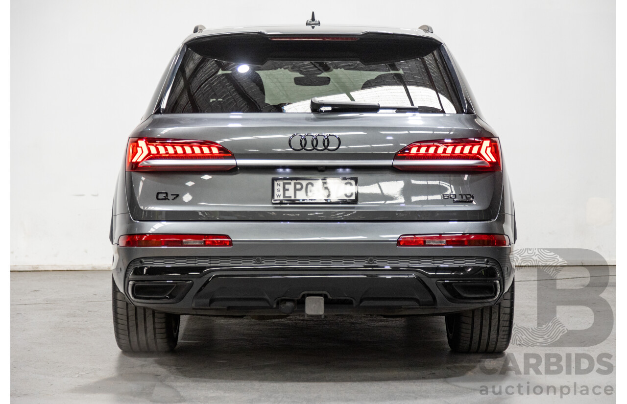 08/2021 Audi Q7 50 TDI S-Line Quattro (AWD) 4M MY21 4d Wagon Daytona Grey Pearl Turbo Diesel V6 3.0L - 48V Mild Hybrid