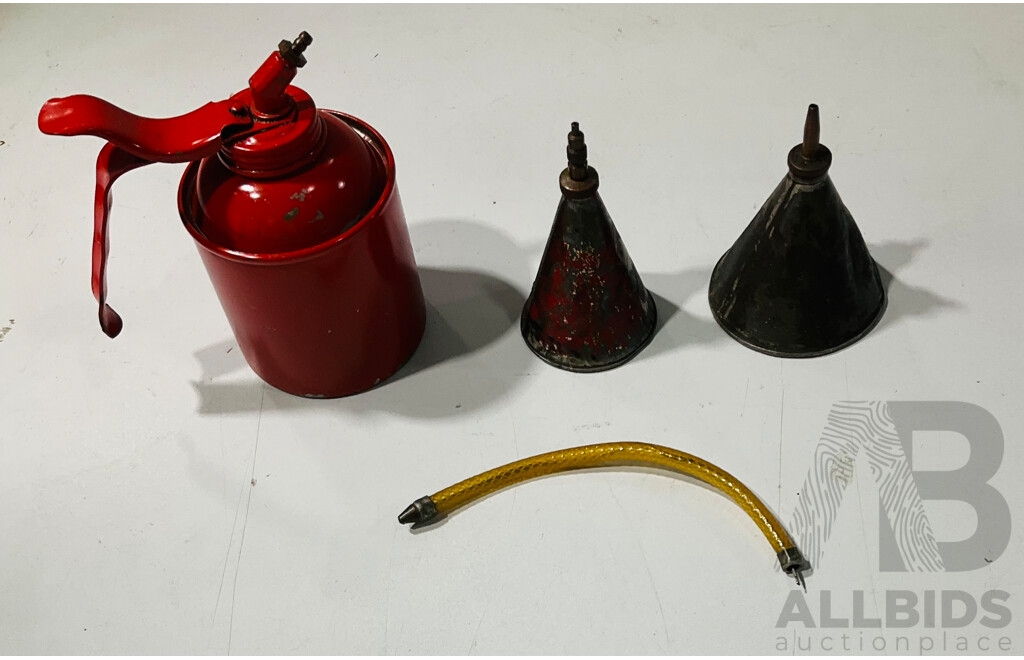 Collection of Three Vintage Oil Pourers