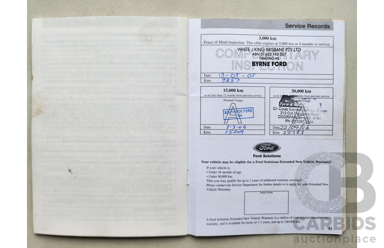 2/2005 Ford Fiesta LX WP 5d Hatchback Silver Or Chrome 1.6L