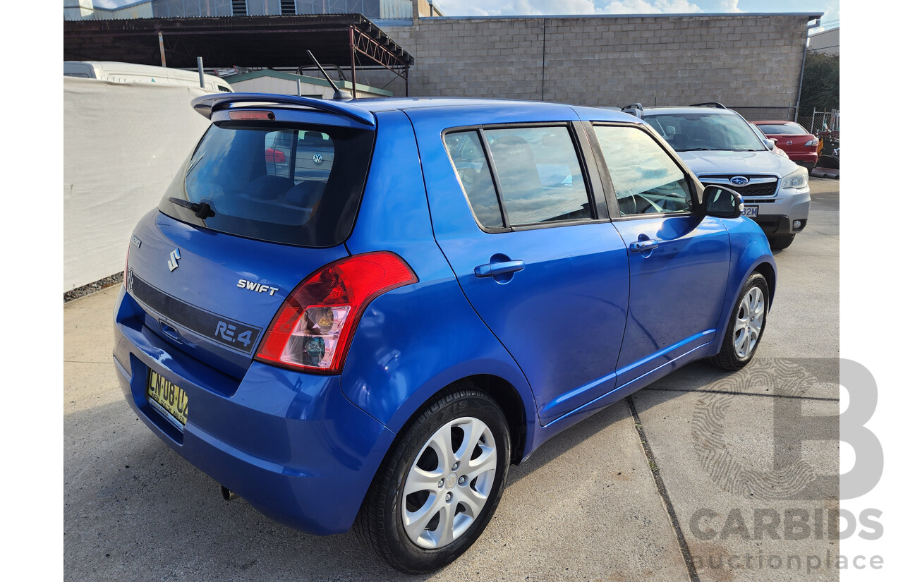 7/2009 Suzuki Swift RE.4 EZ UPDATE 5d Hatchback Blue 1.5L