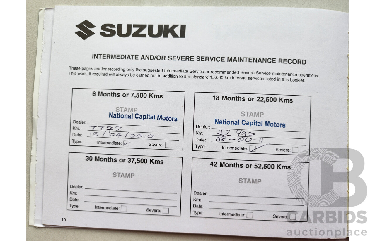 7/2009 Suzuki Swift RE.4 EZ UPDATE 5d Hatchback Blue 1.5L