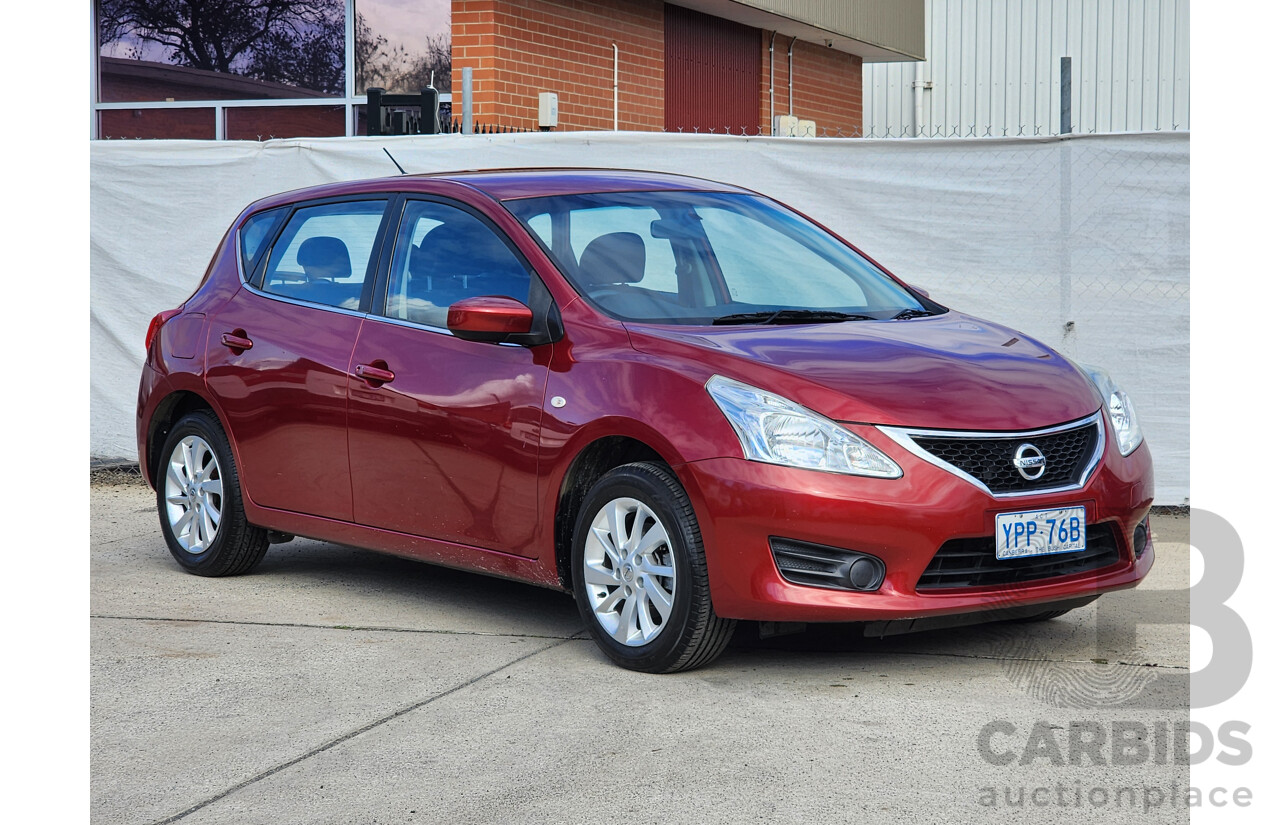 10/2015 Nissan Pulsar ST C12 SERIES 2 5d Hatchback Red 1.8L