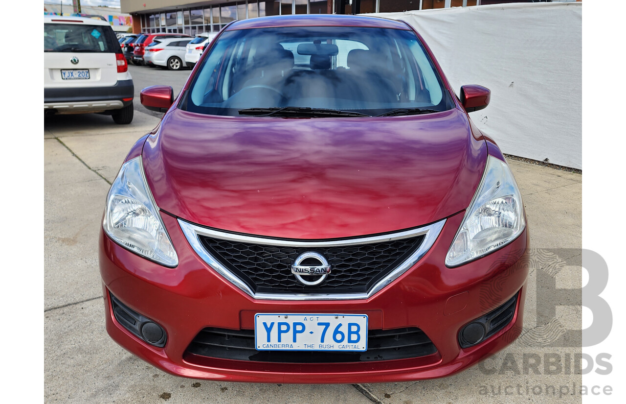 10/2015 Nissan Pulsar ST C12 SERIES 2 5d Hatchback Red 1.8L
