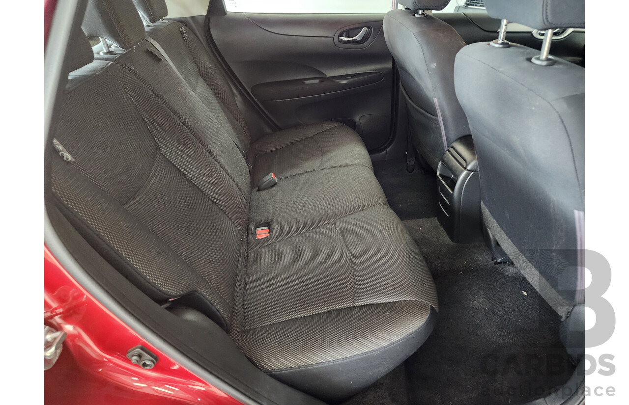 10/2015 Nissan Pulsar ST C12 SERIES 2 5d Hatchback Red 1.8L